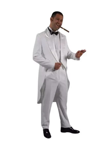 Mens deluxe white cabaret suit - deluxe,