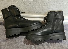 Black F&F Chunky Ankle Boots