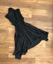 £149 ALLSAINTS Dylan Dress UK 10 Draped Fit & Flare Boho Goth Fairy Y2K Xmas NYE