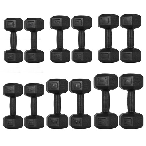Hex dumbbells pair - dumbbells,