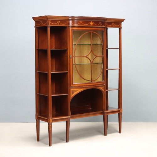 Antique display cabinet maple - antique,