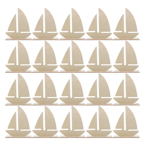 20pcs wood sailboat model - wood,