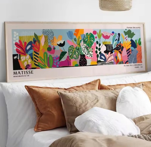 Matisse style floral canvas - floral,