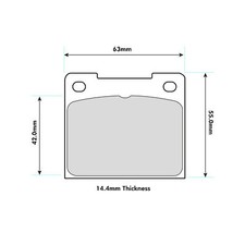 Ferodo Rear Competition DS3000