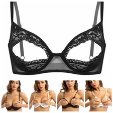 Women Sexy 1/4 Cup Bra