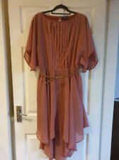 peacock by design midi hanky hem chiffon dress