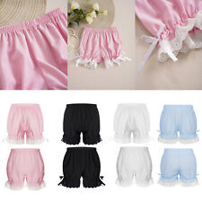 UK Kid Girls Security Undershorts Ruffle Lace Bowknot Panties Bloomers Pettipant