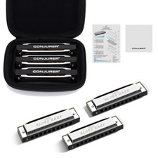 3 Keys Diatonic Harmonica Set