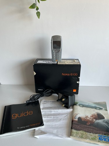 Nokia 6100 silver orange - nokia,