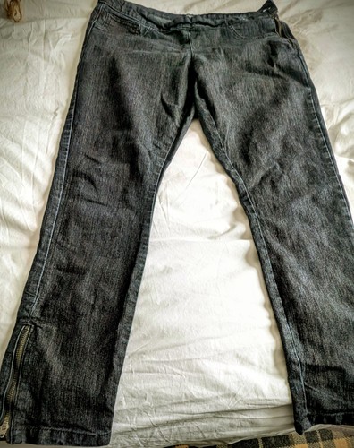 Dark wash jeans with - &,