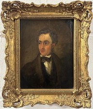 Early 19TH Cen-ry School: Portrait Of A Gentlemen, Oil On Board