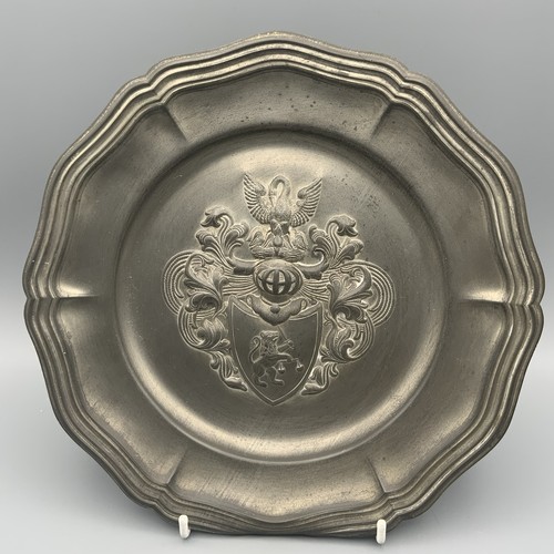 Vintage german pewter wall - german,