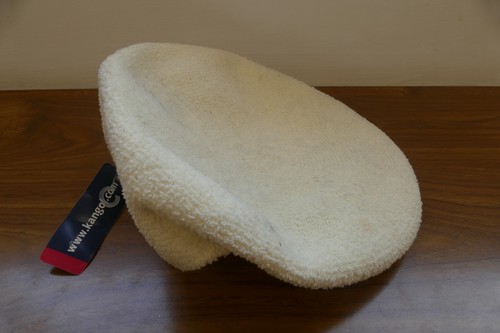 Ladies kangol flock cap cream - ladies,