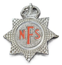 WW2 National Fire Service Brigade cap badge