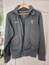 Nike Men's Medium Full Zip Track Jacket Roger Federer Tennis Windbreaker Size S