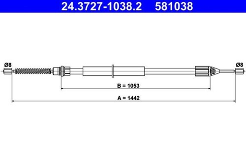 Parking brake cable - parking,