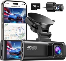 REDTIGER Dash Cam Front Rear,Included 32GB Card, Built-in Wi-Fi GPS,Night Vision