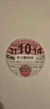 VINTAGE TAX DISC, 31st October 2014 - LAST MONTH  BEFORE ABOLISHED.??
