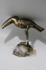 Brass Parrot Wall Mounted Ornament Approximately 6"