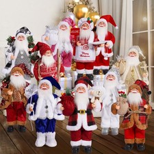 Deluxe Large Santa Claus Doll Decoration Figure Christmas Ornament 32cm