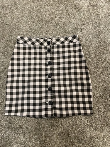 Ladies black white check - &,