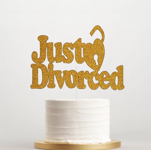 Just divorced cake - divorced, topper