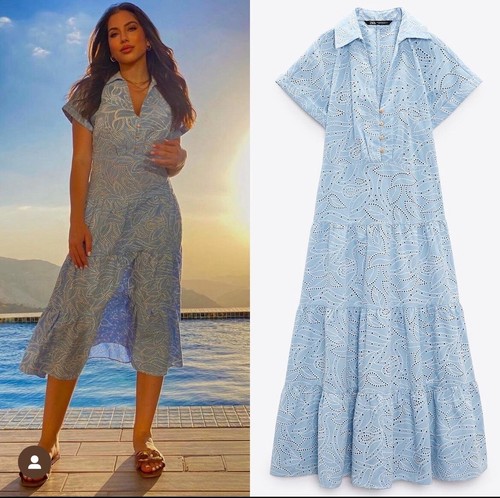 Nwt zara embroidered eyelet - nwt,