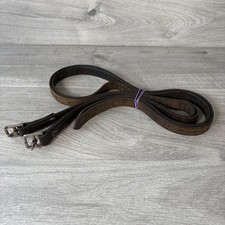 Pair of Stirrup Leathers Dark Brown 60" 154cm - Genuine English Leather