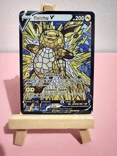 Raichu stained glass pokemon - stained,