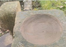 Real  Sandstone Small Birdbath /feeder top only