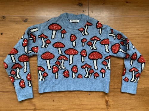 Zara jacquard knit mushroom - knit,