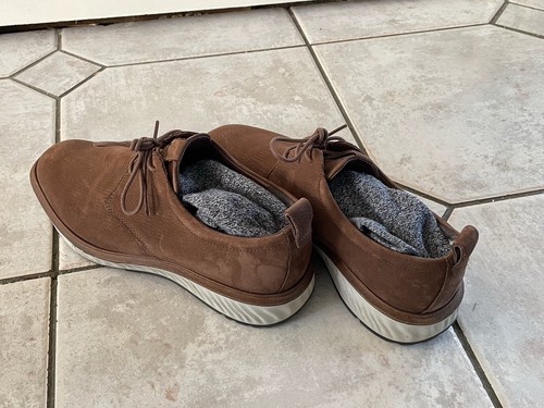 Ecco brown tan - tan, suede/nubuk