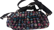 GORGEOUS BLACK  CASA DI BORSE CUTE ANIMALS SMALL BAG  !