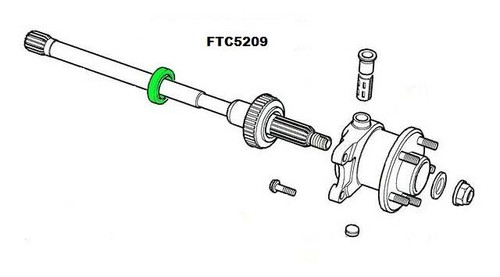 Rear axle oil seals for - 2,