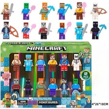 Set of 12 Minecraft Figures-