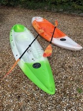 2 Perception Scooter Kayaks, with seats, buoyancy jackets & rescue ropes