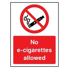 Cigs allowed sign or - e-cigs,