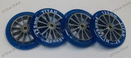 Four 125mm wheels - 4, with