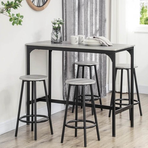Breakfast bar table - table, stools