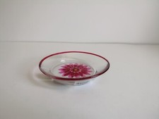 Yankee Candle Floral crackle glass plate