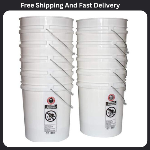 Gallon plastic bucket heavy - plastic,