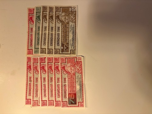 Canadian tire money - canadian, 5cents