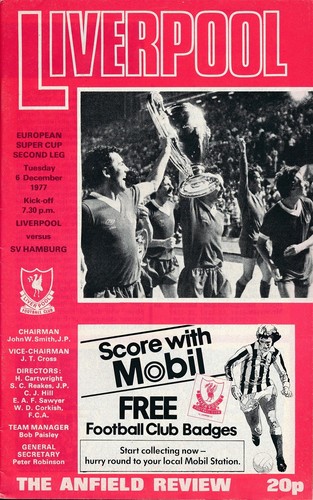 Uefa super cup 1977 - uefa, liverpool