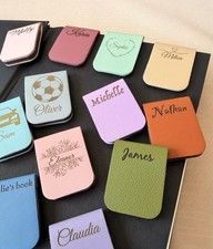 Personalised Magnetic Page Corner Bookmark, Customised name gift for her and him