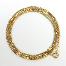 FINE 18CT GOLD BOX LINK CHAIN