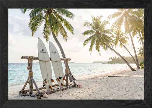 Surfboards tropical beach - surfboards,