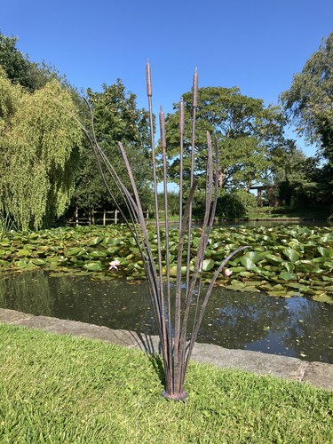 Metal garden bulrush - metal,