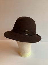 Hobbs brown felt hat S M VGC classic Fedora Homberg pork pie panama