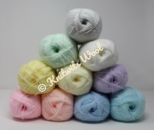 James C Brett Supersoft Baby 4 Ply Knitting Yarn/Wool, 100g, 10 Pastel Colours