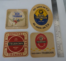 4 x 1950/60's Beer Mats Ben